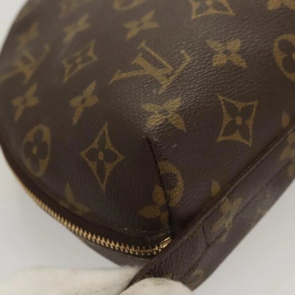 LOUIS VUITTON Monogram Trousse Demi Ronde Cosmetic Pouch M47520 LV Auth BD1958 - Picture 11 of 15